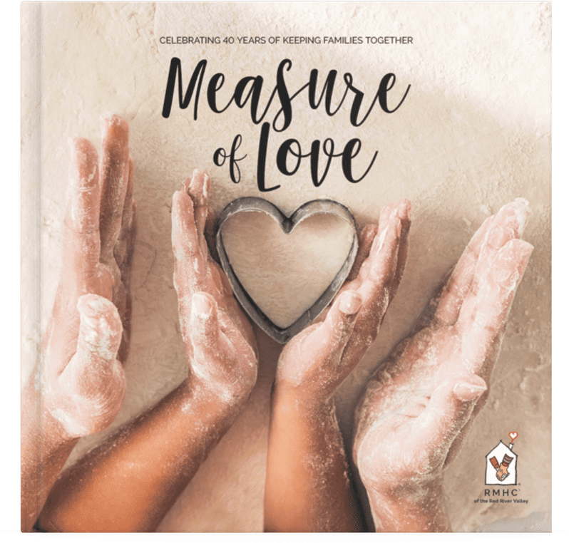 Closeup of Measure of Love Cookbook cover