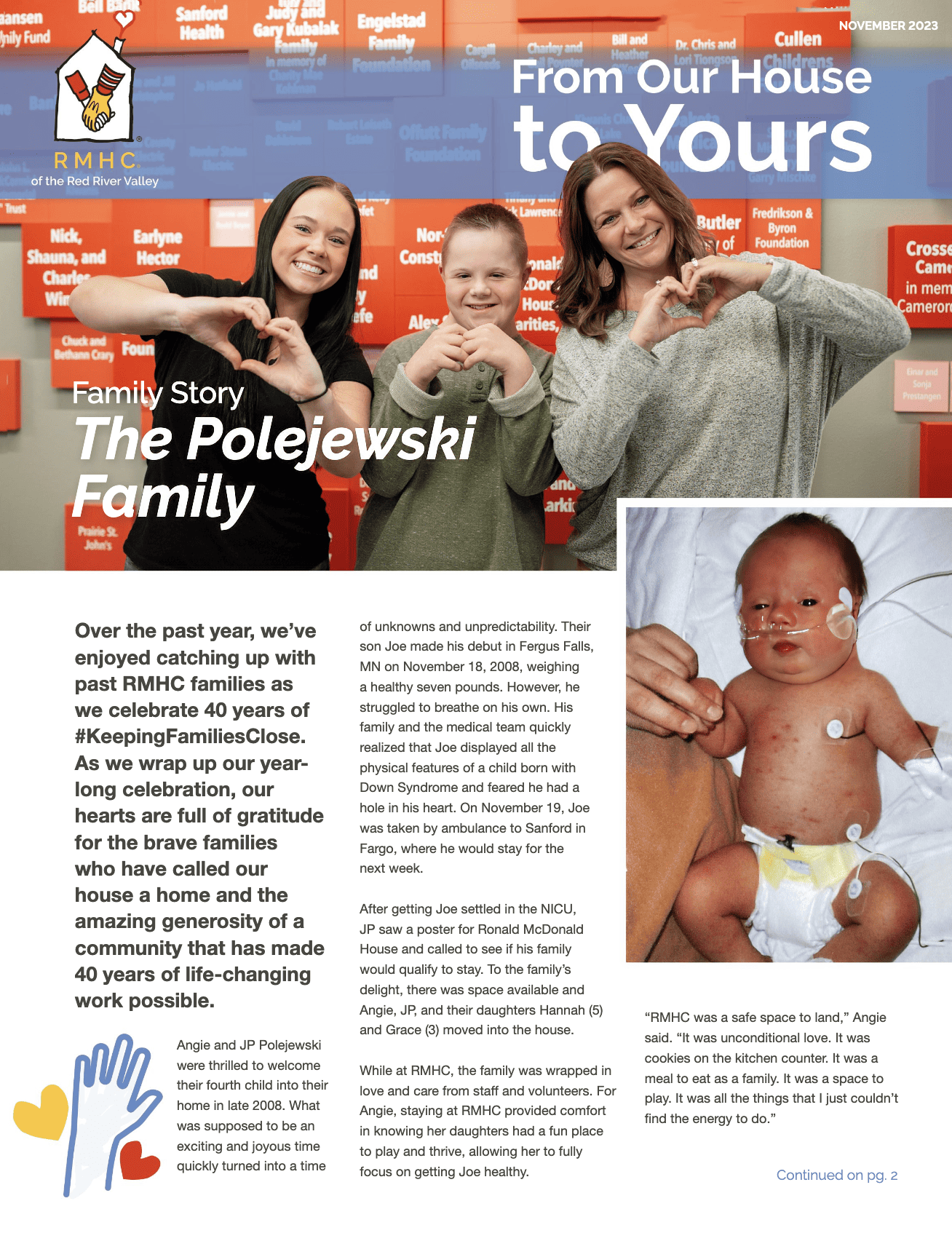 November 2023 Newsletter featuring the Polejewski Family