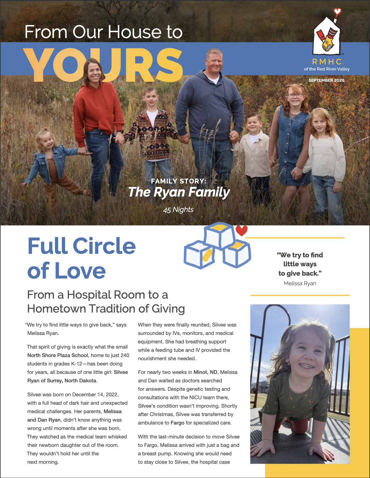 From Our House to Yours September 2026 Newsletter
